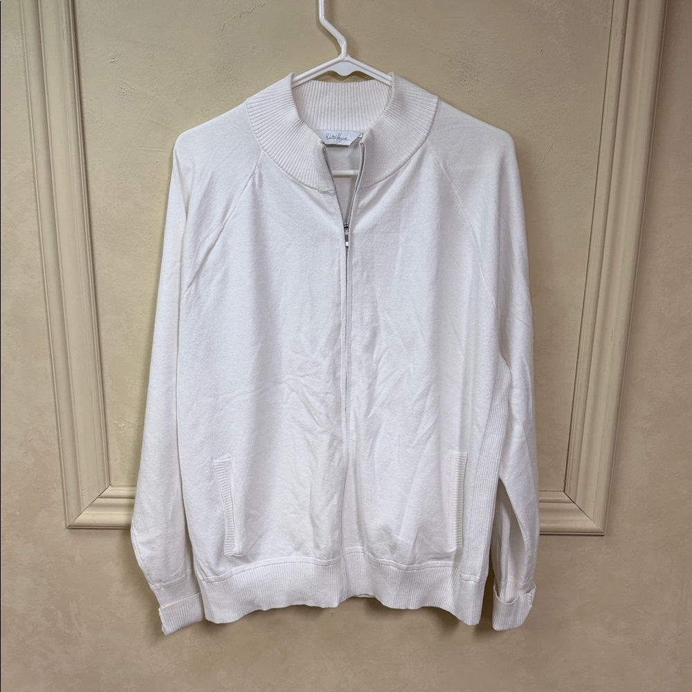 Walter Hagen Golf Sweater Jacket size XXL White